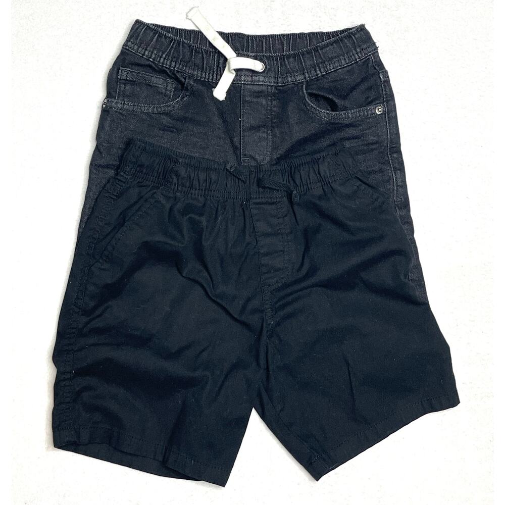Boys Bundle 2 Black Drawstring Shorts Medium, Size 8, Denim Shorts